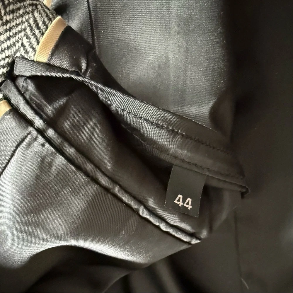 Vintage Haggar Imperial Black & White Herringbone Blazer | Made in USA | 44R - Picture 3 of 14